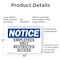 Signmission Employees Only Restricted Access OSHA Notice Sign, Plastic, 10in W x 7in L, 2PK OS-2PACK-NS-P-710-L-11998 - alternate 4